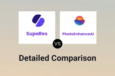 SupaRes vs PhotoEnhanceAI Detailed comparison features, price