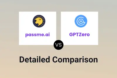 passme.ai vs GPTZero Detailed comparison features, price