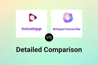 Voicetapp vs WhisperTranscribe Detailed comparison features, price