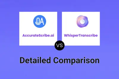 AccurateScribe.ai vs WhisperTranscribe Detailed comparison features, price