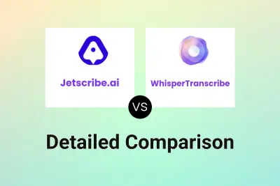 Jetscribe.ai vs WhisperTranscribe Detailed comparison features, price