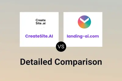 CreateSite.AI vs landing-ai.com Detailed comparison features, price