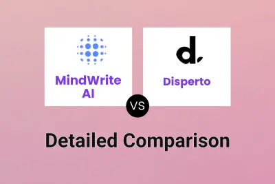 MindWrite AI vs Disperto Detailed comparison features, price