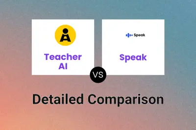 Teacher AI vs Speak Detailed comparison features, price