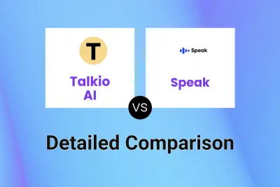 Talkio AI vs Speak Detailed comparison features, price