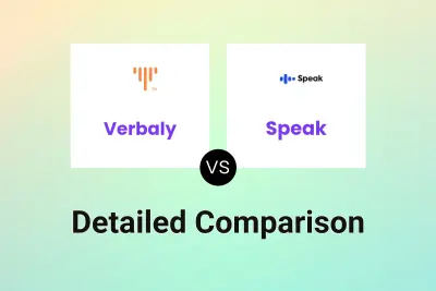 Verbaly vs Speak Detailed comparison features, price