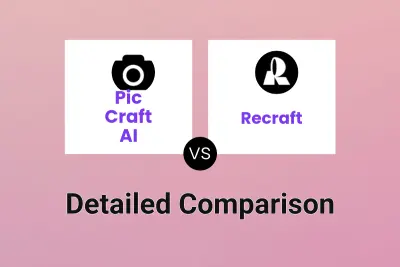 Pic Craft AI vs Recraft Detailed comparison features, price