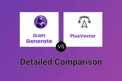 Icon Generate vs PlusVector Detailed comparison features, price