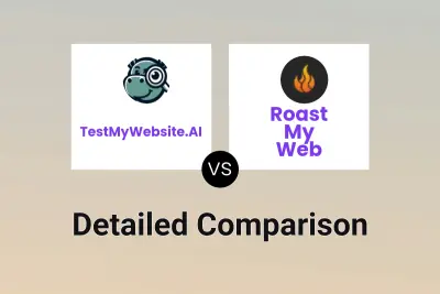 TestMyWebsite.AI vs Roast My Web Detailed comparison features, price