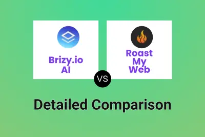 Brizy.io AI vs Roast My Web Detailed comparison features, price