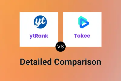 ytRank vs Tokee Detailed comparison features, price