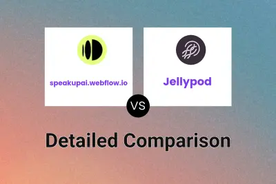 speakupai.webflow.io vs Jellypod Detailed comparison features, price