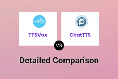 TTSVox vs ChatTTS Detailed comparison features, price