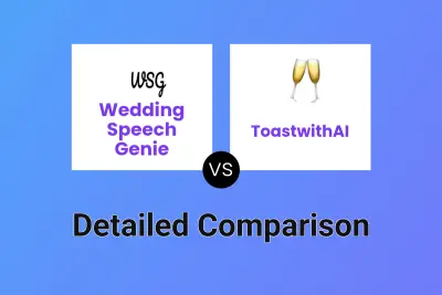 Wedding Speech Genie vs ToastwithAI Detailed comparison features, price