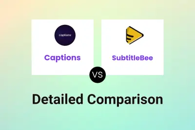 Captions vs SubtitleBee Detailed comparison features, price