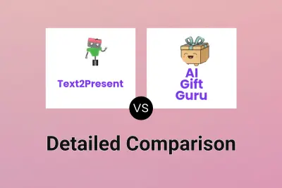 Text2Present vs AI Gift Guru Detailed comparison features, price