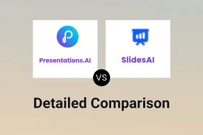 Presentations.AI vs SlidesAI Detailed comparison features, price