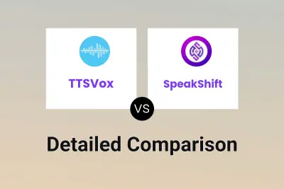 TTSVox vs SpeakShift Detailed comparison features, price