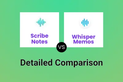 Scribe Notes vs Whisper Memos Detailed comparison features, price