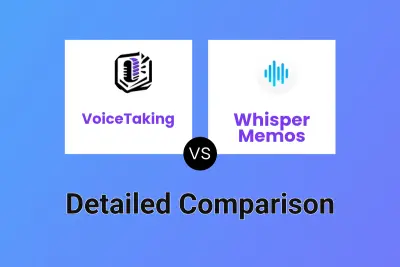 VoiceTaking vs Whisper Memos Detailed comparison features, price