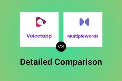 Voicetapp vs MultipleWords Detailed comparison features, price