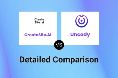 CreateSite.AI vs Uncody Detailed comparison features, price