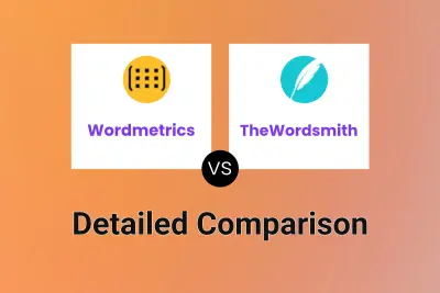 Wordmetrics vs TheWordsmith Detailed comparison features, price