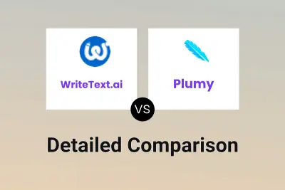 WriteText.ai vs Plumy Detailed comparison features, price