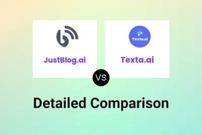 JustBlog.ai vs Texta.ai Detailed comparison features, price