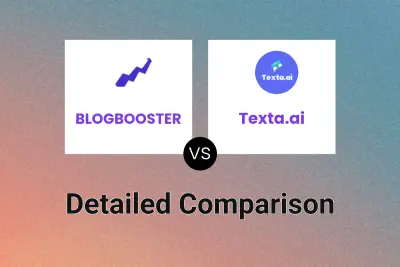 BLOGBOOSTER vs Texta.ai Detailed comparison features, price