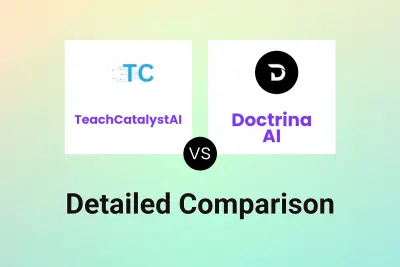 TeachCatalystAI vs Doctrina AI Detailed comparison features, price