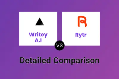 Writey A.I vs Rytr Detailed comparison features, price