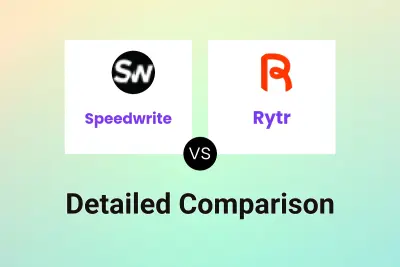 Speedwrite vs Rytr Detailed comparison features, price