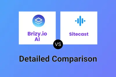 Brizy.io AI vs Sitecast Detailed comparison features, price