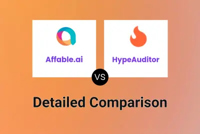 Affable.ai vs HypeAuditor Detailed comparison features, price