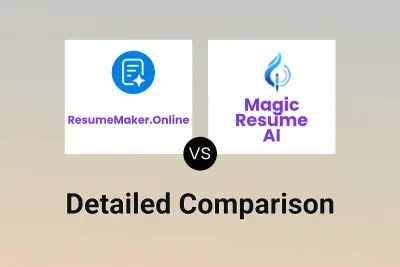 ResumeMaker.Online vs Magic Resume AI Detailed comparison features, price