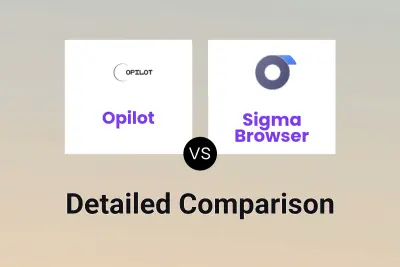 Opilot vs Sigma Browser Detailed comparison features, price