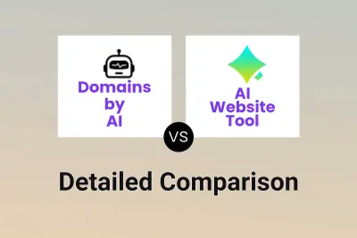 Domains by AI vs AI Website Tool Detailed comparison features, price