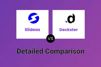 Slideas vs Deckster Detailed comparison features, price