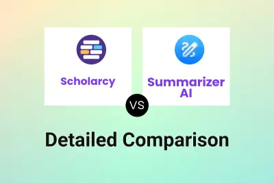 Scholarcy vs Summarizer AI Detailed comparison features, price