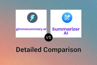 gimmesummary.ai vs Summarizer AI Detailed comparison features, price