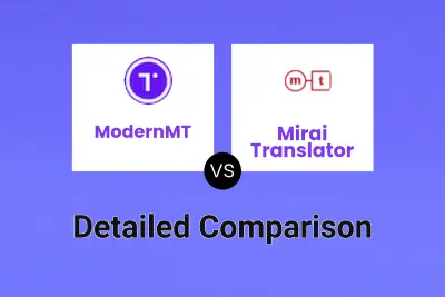 ModernMT vs Mirai Translator Detailed comparison features, price