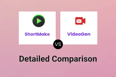 ShortMake vs VideoGen Detailed comparison features, price