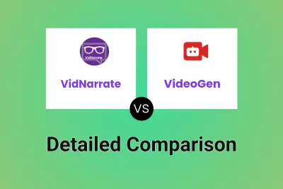 VidNarrate vs VideoGen Detailed comparison features, price