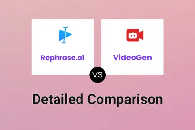 Rephrase.ai vs VideoGen Detailed comparison features, price