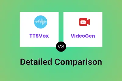 TTSVox vs VideoGen Detailed comparison features, price