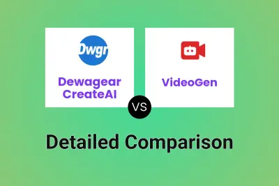 Dewagear CreateAI vs VideoGen Detailed comparison features, price