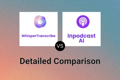 WhisperTranscribe vs Inpodcast AI Detailed comparison features, price