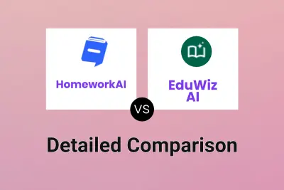 HomeworkAI vs EduWiz AI Detailed comparison features, price