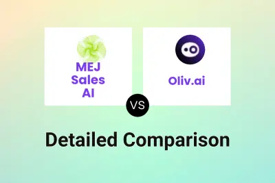 MEJ Sales AI vs Oliv.ai Detailed comparison features, price